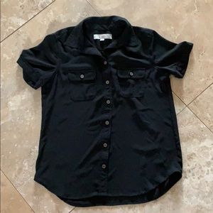 Black buttoned up blouse